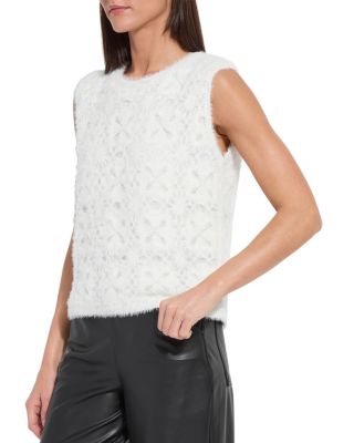 Camila Crochet Fuzzy Sweater 