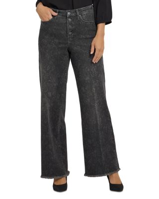 Teresa High Rise Wide Leg Jeans in Grey Province