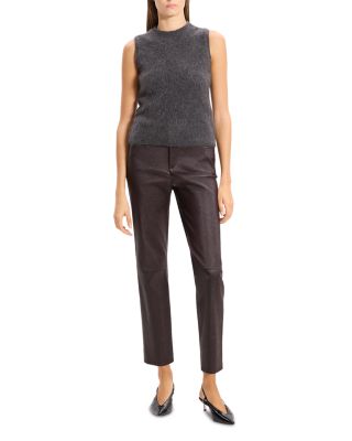 Brushed Crewneck Shell Top in Cashmere