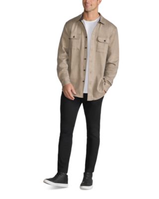 Coastal Button Front Overshirt