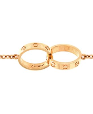  Love Interlocking Bracelet 18K Rose Gold