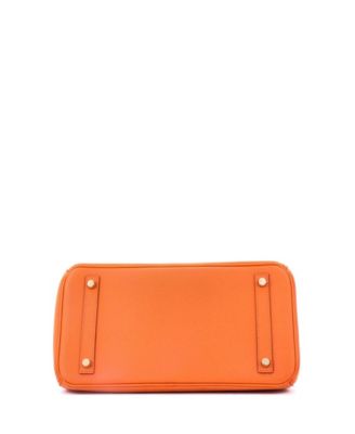 Birkin 30 Handbag Orange Epsom with Gold Hardware