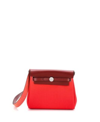 20 Herbag Zip Toile and Leather