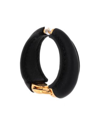 Large Epure Equestre Earrings Leather with Metal