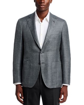 Kei Wool, Silk & Linen Twill Unstructured Trim Fit Sport Coat