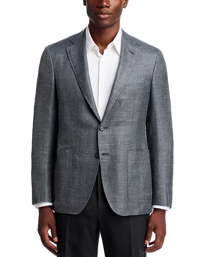 Canali Kei Wool, Silk & Linen Twill Sportcoat