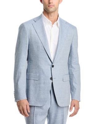 Capri Linen & Wool M&eacute;lange Solid Slim Fit Suit