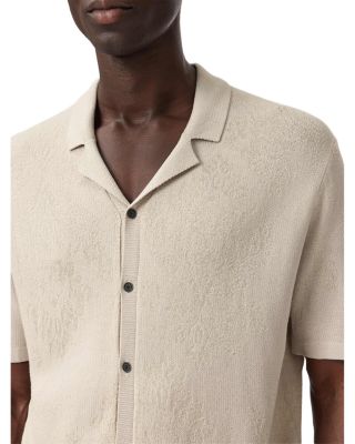 Arlon Jacquard Camp Collar Sweater