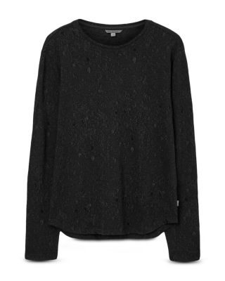 Vera Jacquard Textured Crewneck Sweater