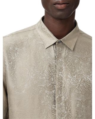 Vito Printed Long Sleeve Button Front Shirt