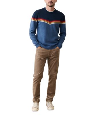 Chevron Varsity Crewneck Sweater