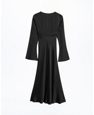 Crystal Button Detailed Maxi Dress