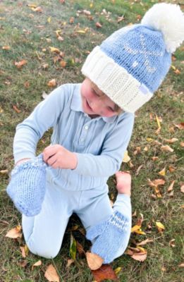  Boys' Blue Knit Mittens - Baby, Little Kid