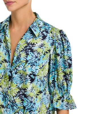 Fiona Dahlia Print Blouse