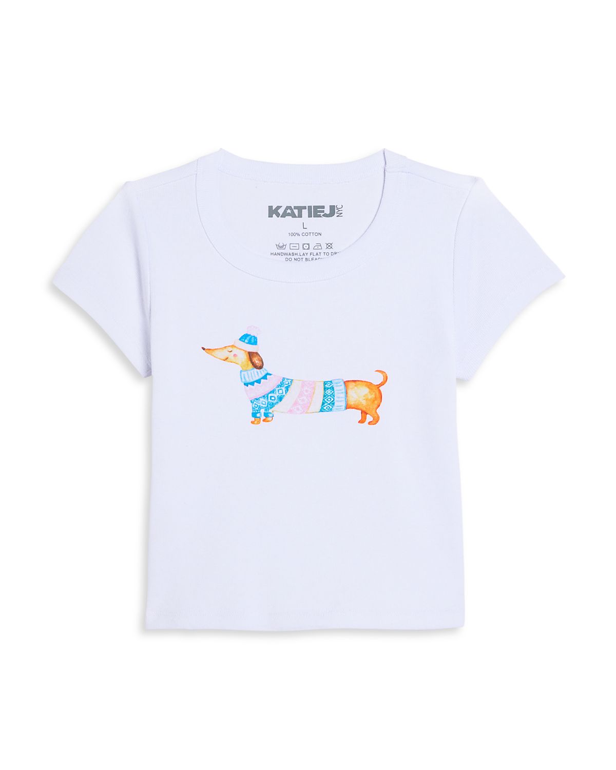 KatieJnyc Girls' Tween Dachshund Tee - Big Kid