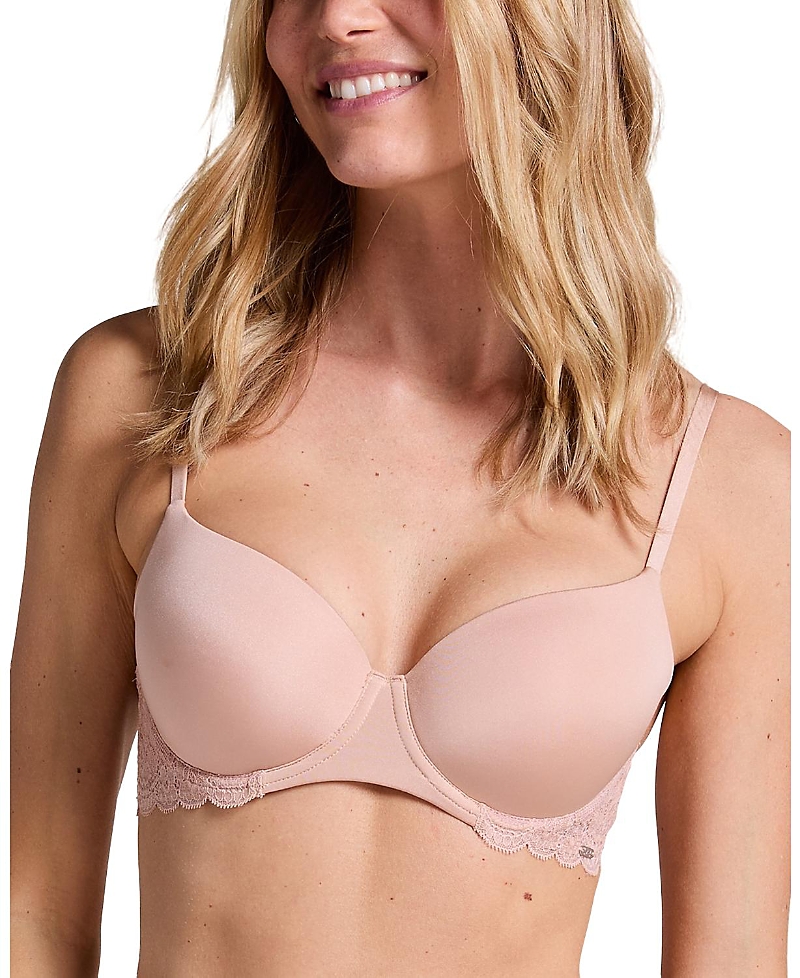 Hunkemoller Angie Padded Underwired Bra In Nude