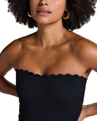 Bandeau Scallop Swimsuit