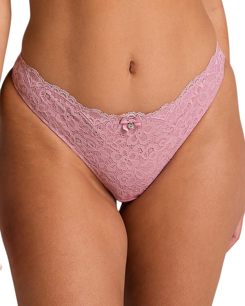 Hunkemoller Marine Thong In Pink