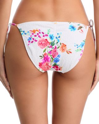 Smocked Tie Side Bikini Bottom