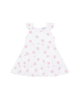  Girls' Stars Print Ruffle Dress - Baby