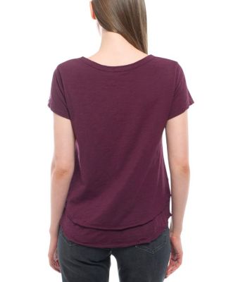  Short Sleeve Mock Layer Tee