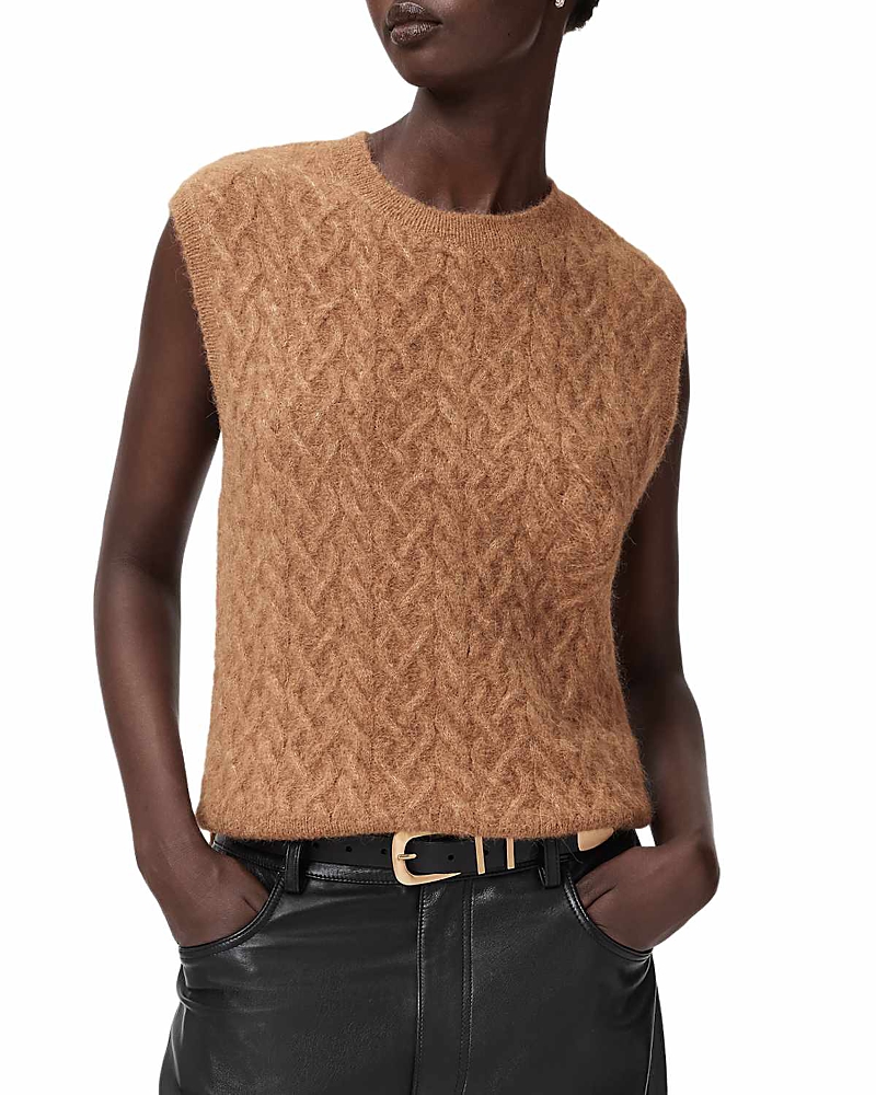 Allsaints Sirius Cable Sweater Tank Top