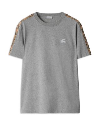 Seth Check Trim Cotton T-Shirt