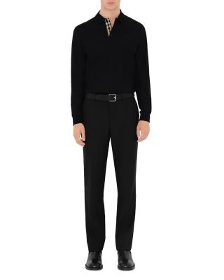 Eddie Long Sleeve Cotton Polo Shirt