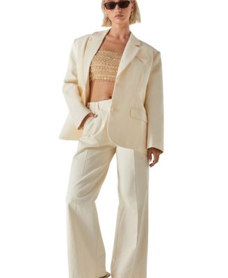  Twill Oversized Tailored Blazer