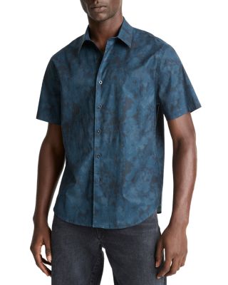 Dye Camo French Placket Classic Fit Button Down Shirt