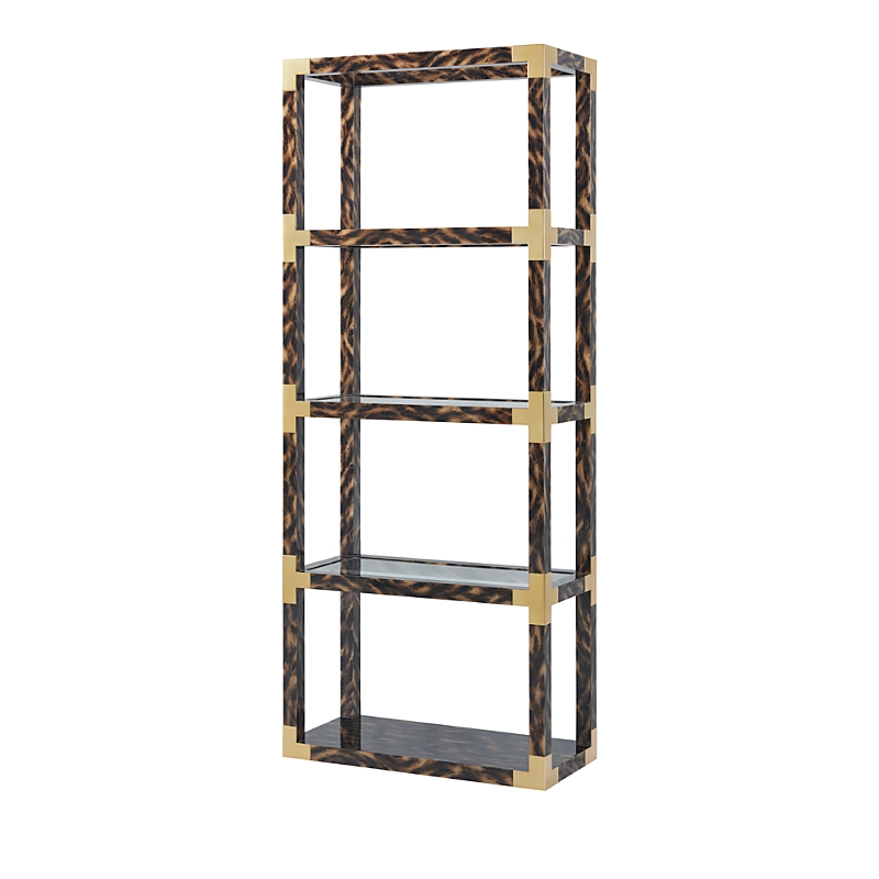 Theodore Alexander Arakan Etagere In Brown