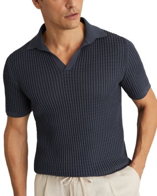 Short Sleeve Open Collar Polo Shirt