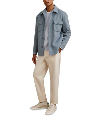 Liam Long Sleeve Button Front Overshirt