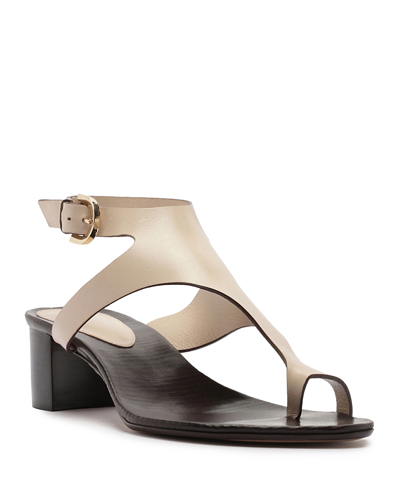 Alexandre Birman Eliah Block Heel Sandal In Neutral