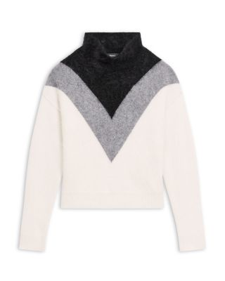 Chevron Yoke Cashmere Sweater