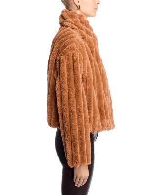 Quilted Faux Fur Coat