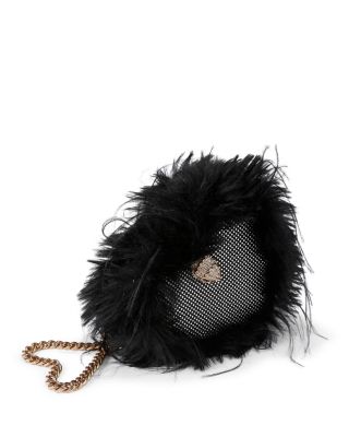 Kensington Heart Mini Faux Fur Crossbody Bag 