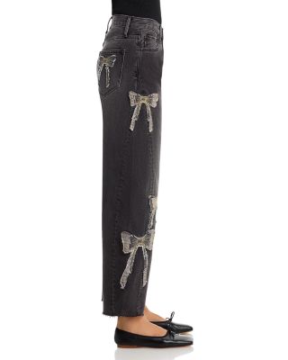 Parker x Bow What Fun High Rise Barrel Jeans in Washed Black