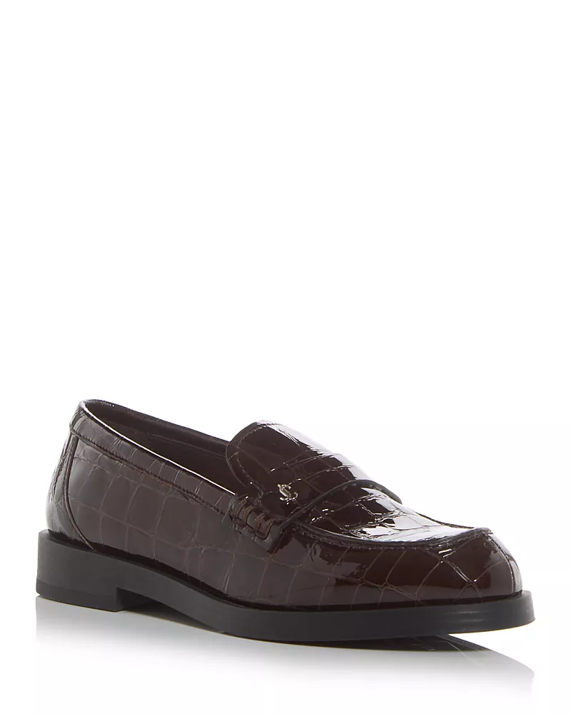 Jimmy Choo Women's Ivy Croc Embossed Loafers