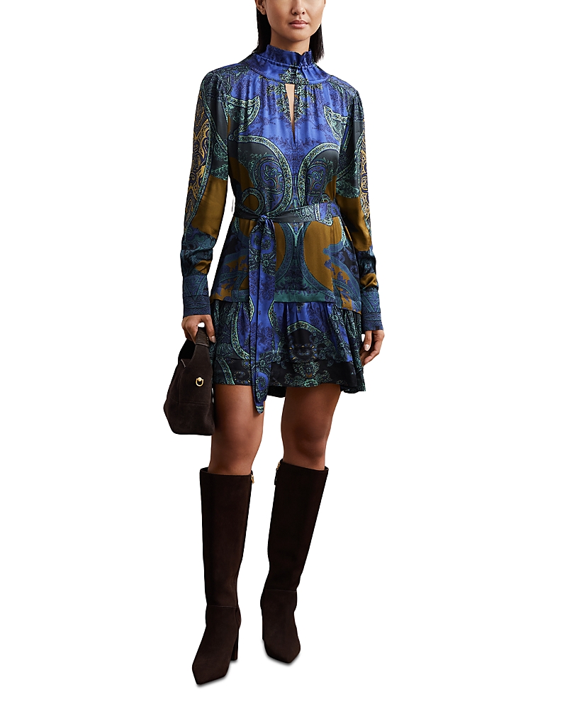 Reiss Kaisley Paisley Print Dress