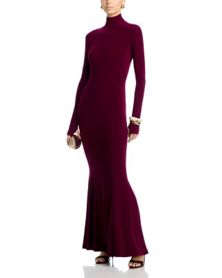 Long Sleeve Fishtail Gown