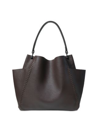 Grained Leather Shoulder Bag