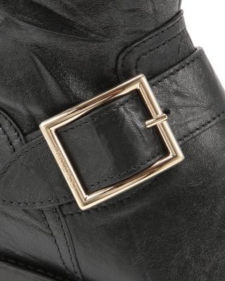 Women's Biker Mid Buckle Boots