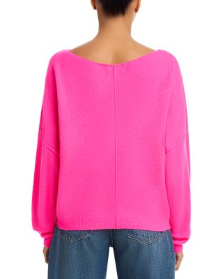 Boat Neck Drop Sleeve Sweater