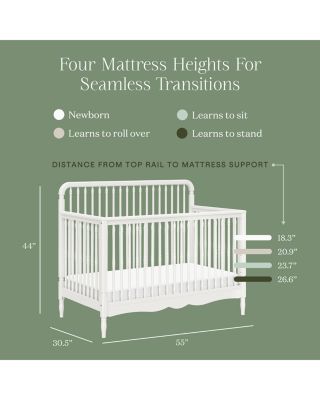 Liberty 4 in 1 Convertible Spindle Crib