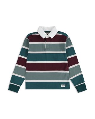  Boys' Long Sleeve Rugby Polo - Little Kid, Big Kid