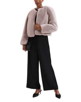 Crystal Faux Fur Coat