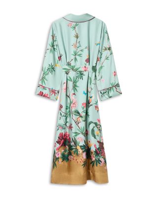 Midnight Silk Wrap Dress