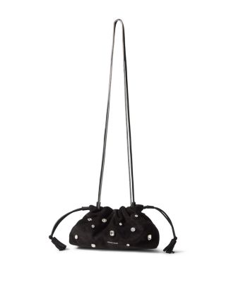 Small Crystal & Suede Bag