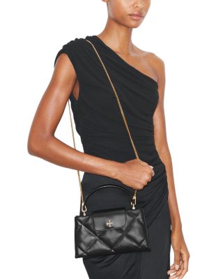 Kira Diamond Quilted Leather Chain Wallet 